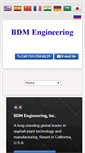 Mobile Screenshot of bdm-engineering.com